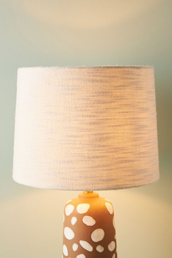 Slide View: 1: Josie Cotton Slub Lamp Shade