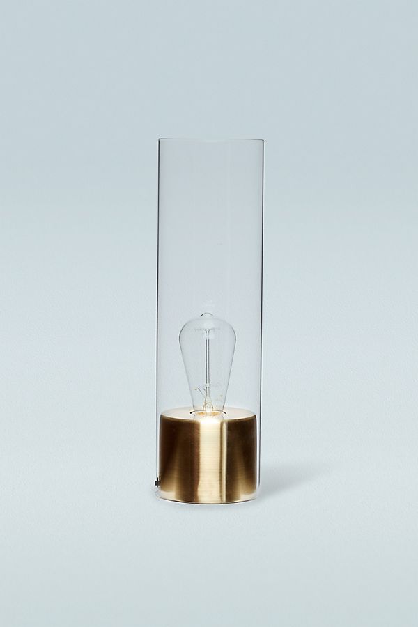 undefined | Tall Glass Table Lamp