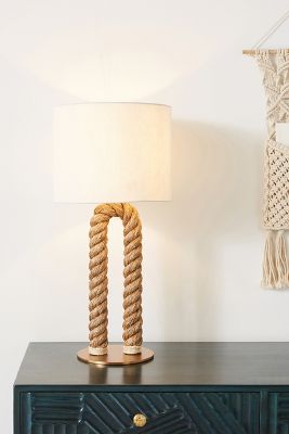 jute table lamp