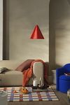 Thumbnail View 1: Broste Copenhagen Pumpkin Orange Skirt Pendant Lamp