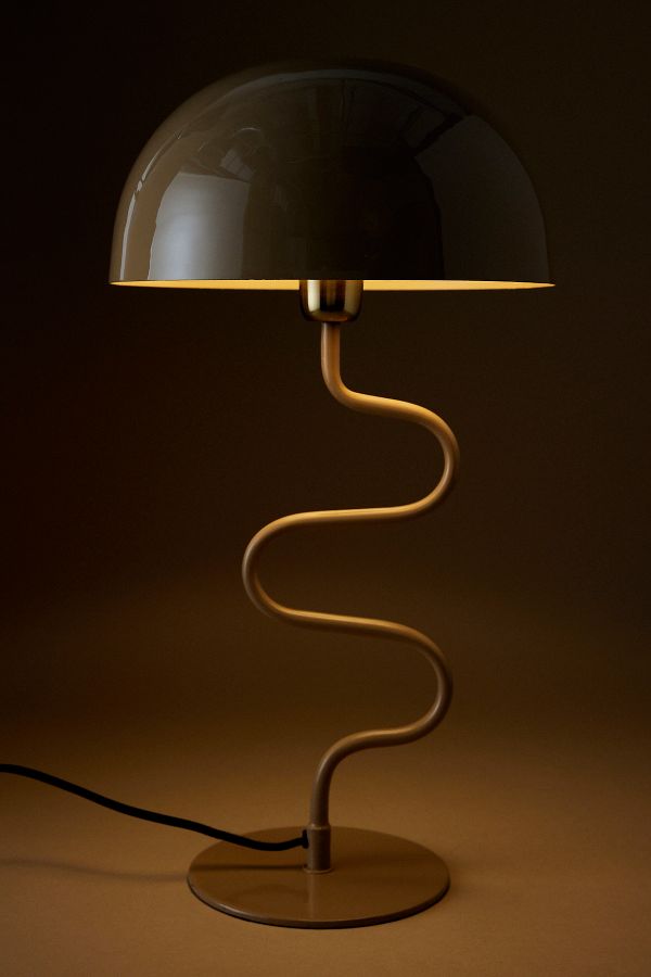 Slide View: 2: Twist Iron Table Lamp