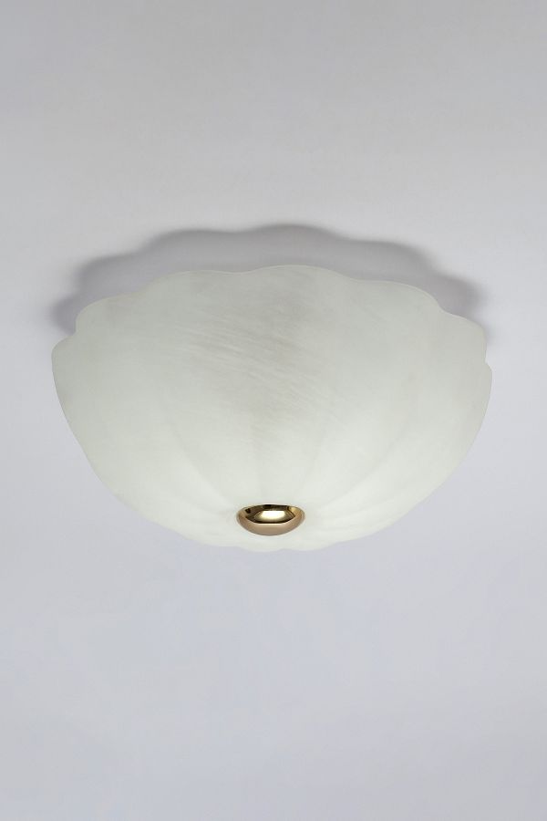 Slide View: 2: houseof White Flower Flush Ceiling Light