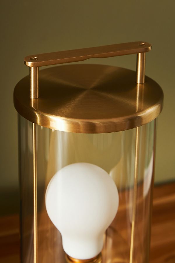 Slide View: 5: Tala The Muse Solid Brass Portable Lamp