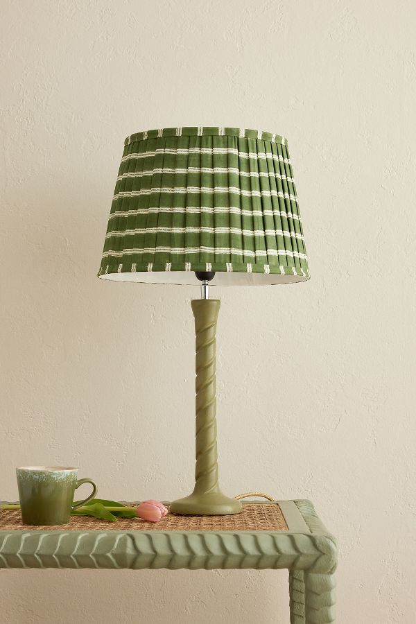 Slide View: 2: Birdie Fortescue Edo Pleated Lamp Shade