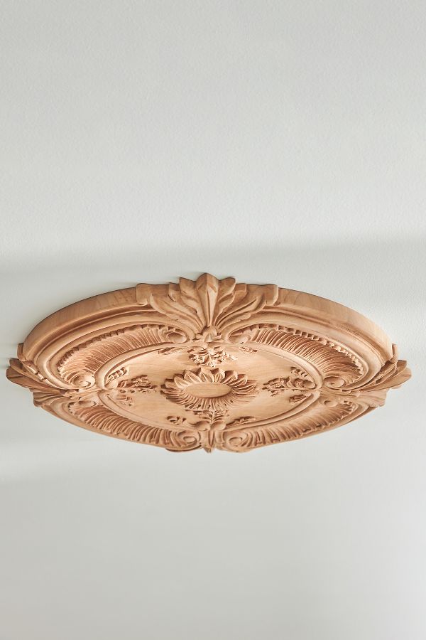 Slide View: 1: Acanthus Leaf Ceiling Medallion