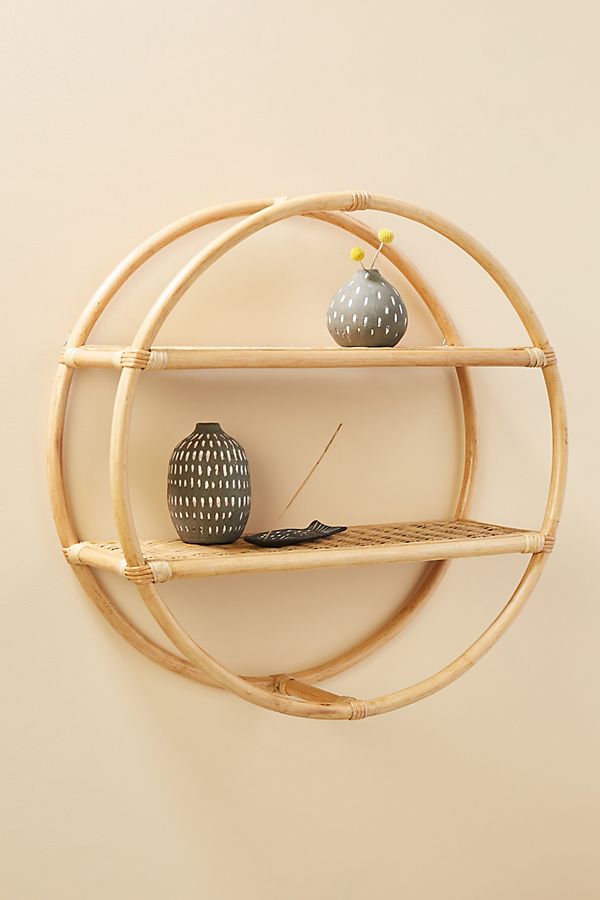 Slide View: 1: Lilo Rattan Shelving Unit