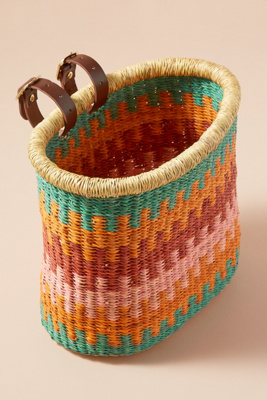 woven bike basket