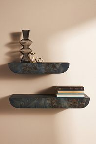 Slide View: 1: Tamara Floating Burl Shelf