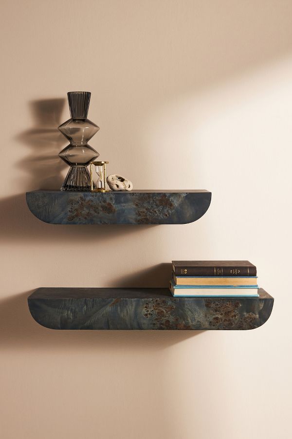 Slide View: 1: Tamara Floating Burl Shelf