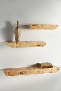 Slide View: 1: Tamara Floating Burl Shelf