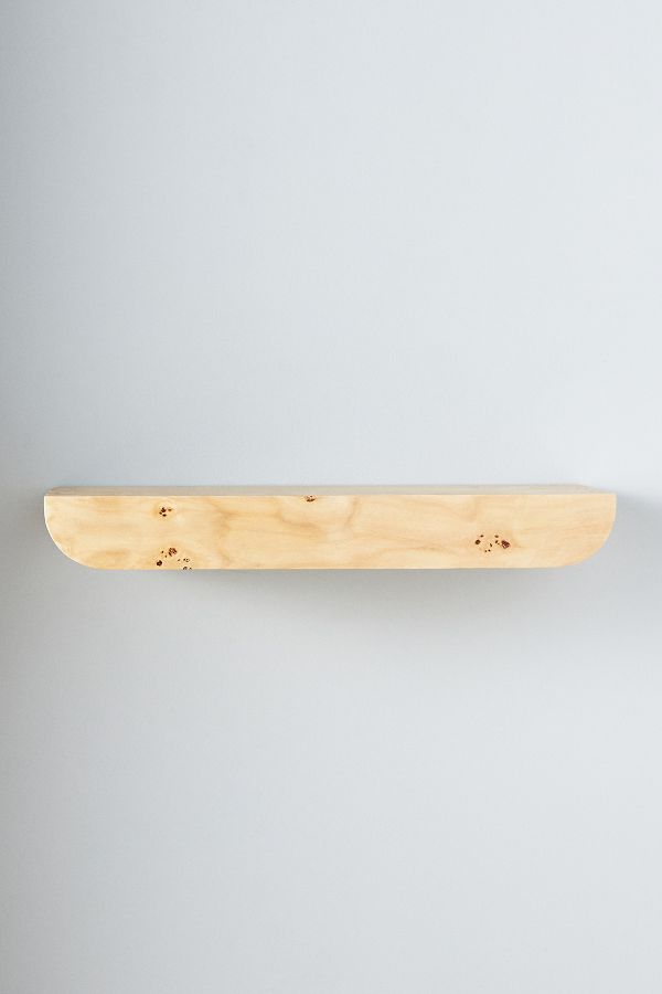 Slide View: 3: Tamara Floating Burl Shelf