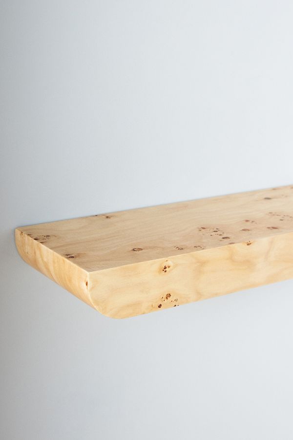 Slide View: 4: Tamara Floating Burl Shelf