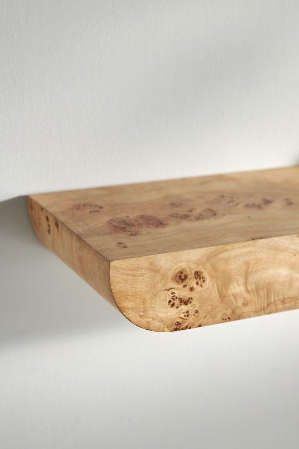 Slide View: 9: Tamara Floating Burl Shelf