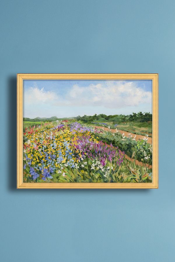 Slide View: 1: Balsam Farm Flower Fields Wall Art