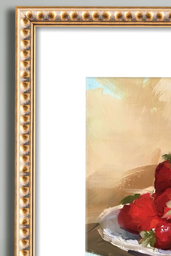 Slide View: 2: Summer Strawberries Wall Art