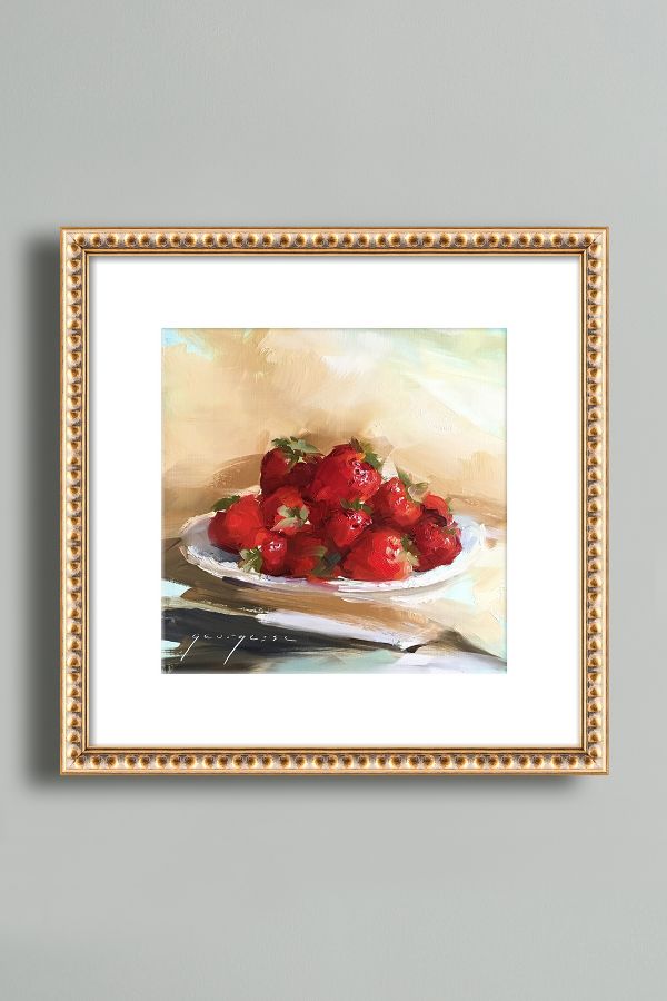 Slide View: 1: Summer Strawberries Wall Art