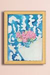 Thumbnail View 1: Pink Flowers on Table with White Clouds Wall Art