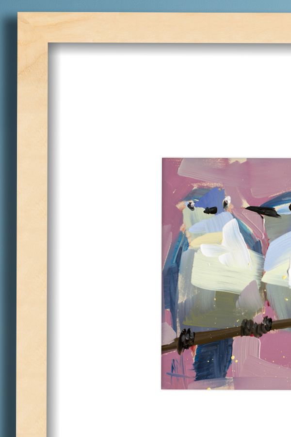 Slide View: 2: Two Mountain Bluebirds No.8 Wall Art