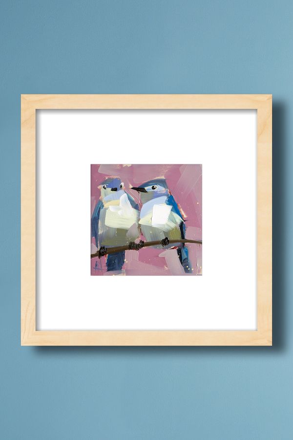 Slide View: 1: Two Mountain Bluebirds No.8 Wall Art