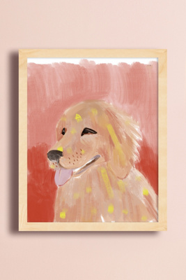 golden retriever wall art