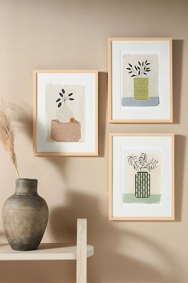 Slide View: 2: Pierce Vase Wall Art