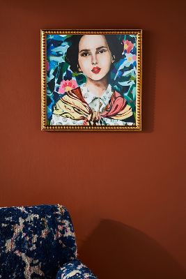 Woman & Flowers Wall Art