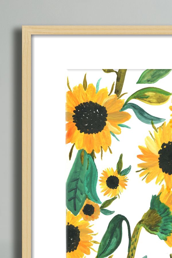 Vista diapositiva: 2: Girasoli di Rosie Harbottle Wall Art