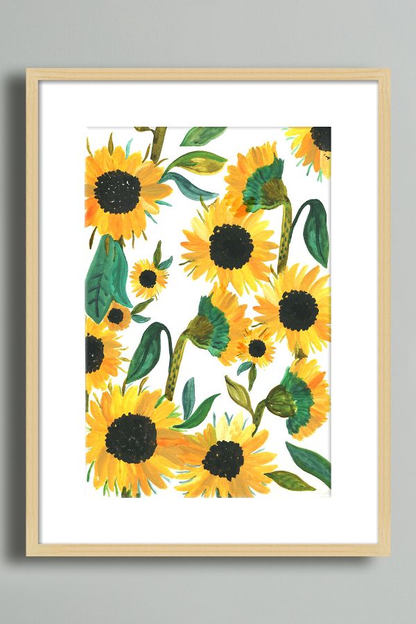 Vista diapositiva: 1: Girasoli di Rosie Harbottle Wall Art