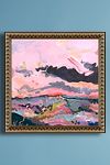 Thumbnail View 1: Orange Sun In Pink Sky by KT Smail Wall Art