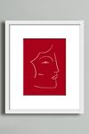 Thumbnail View 1: Red Moon Face by Nadiuska and Priscila Furtado Uinverso Wall Art