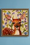 Thumbnail View 1: Fawn and Sweet Peas by Angela Moulton Wall Art