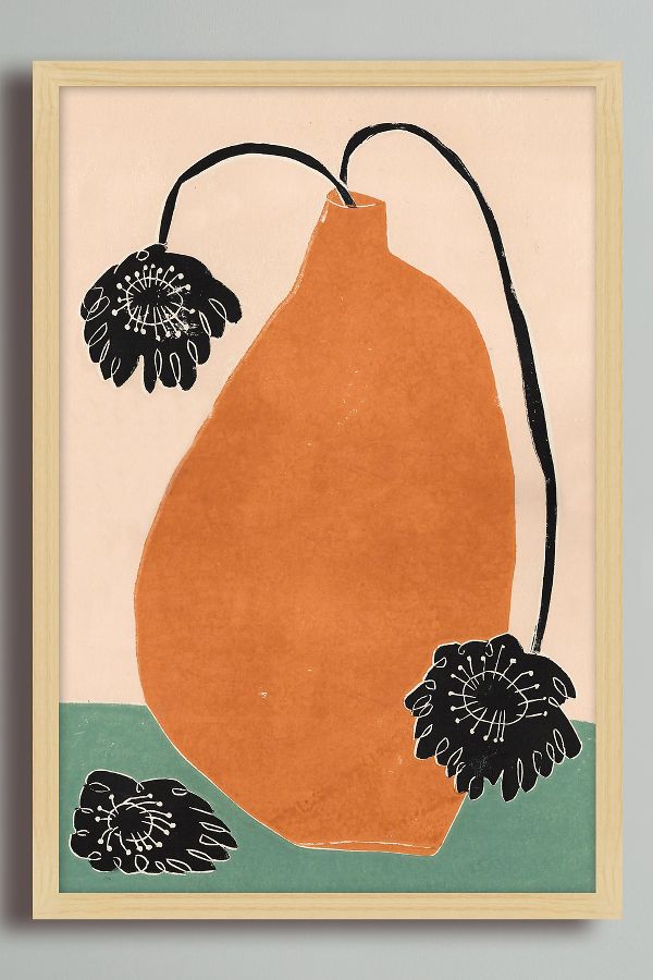 Vista diapositiva: 1: Big Orange di Luiza Holub Framed Wall Art