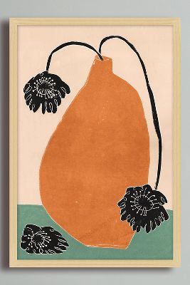 Big Orange di Luiza Holub Framed Wall Art