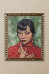 Thumbnail View 1: Portrait of Anna May Wong by Pat Kelley Framed Wall Art