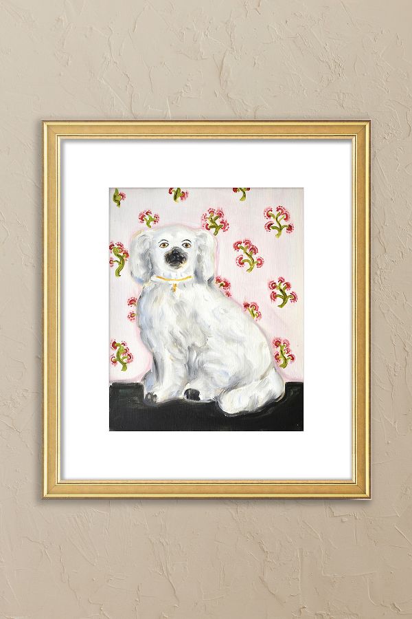 Slide View: 1: Staffordshire Spaniel by Susannah Carson Framed Wall Art 