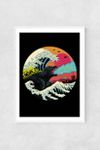 Vista en miniatura 1: Retro Wave Kaiju Wall Art