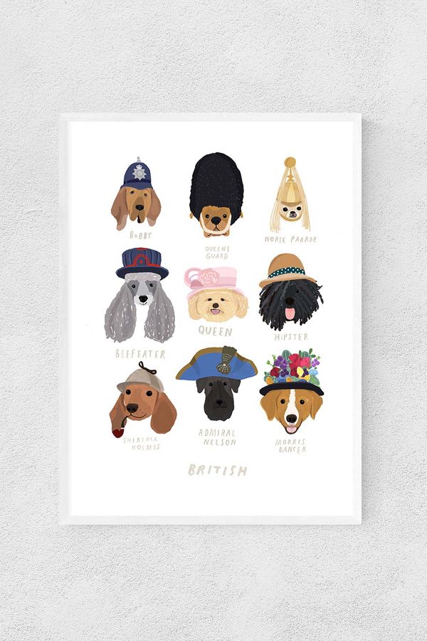 Slide View: 1: British Dogs Wall Art