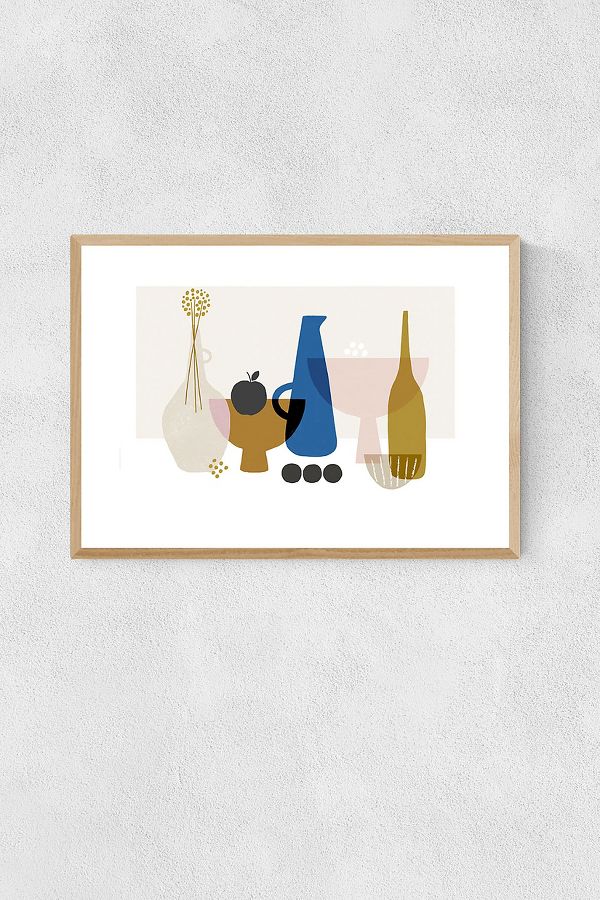 Slide View: 1: Francesca Iannaccone Still Life With Black Apple Wall Art Print