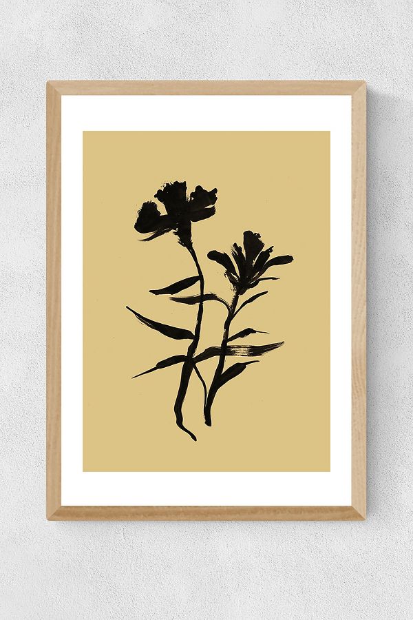 Vista diapositiva: 2: Dan Hobday Mono Botanical 3 Wall Art Print