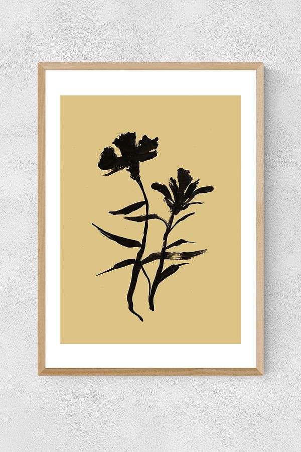 Vista diapositiva: 1: Dan Hobday Mono Botanical 3 Wall Art Print