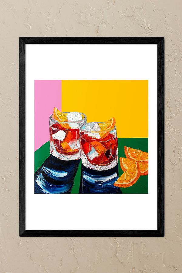 Slide View: 1: East End Prints Negronis Black Framed Wall Art Print