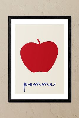 East End Prints Pomme Black Framed Wall Art Print