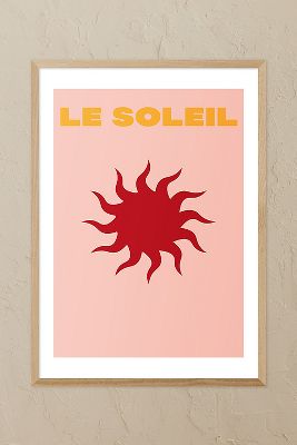 East End Prints Le Soleil Oak Framed Wall Art Print