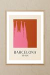 Thumbnail View 1: East End Prints Barcelona Oak Framed Wall Art Print