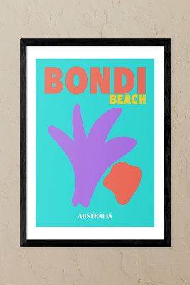 East End Prints Bondi Beach Australia Black Framed Art Print