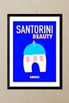 Thumbnail View 1: East End Prints Santorini Beauty Greece Black Framed Art Print