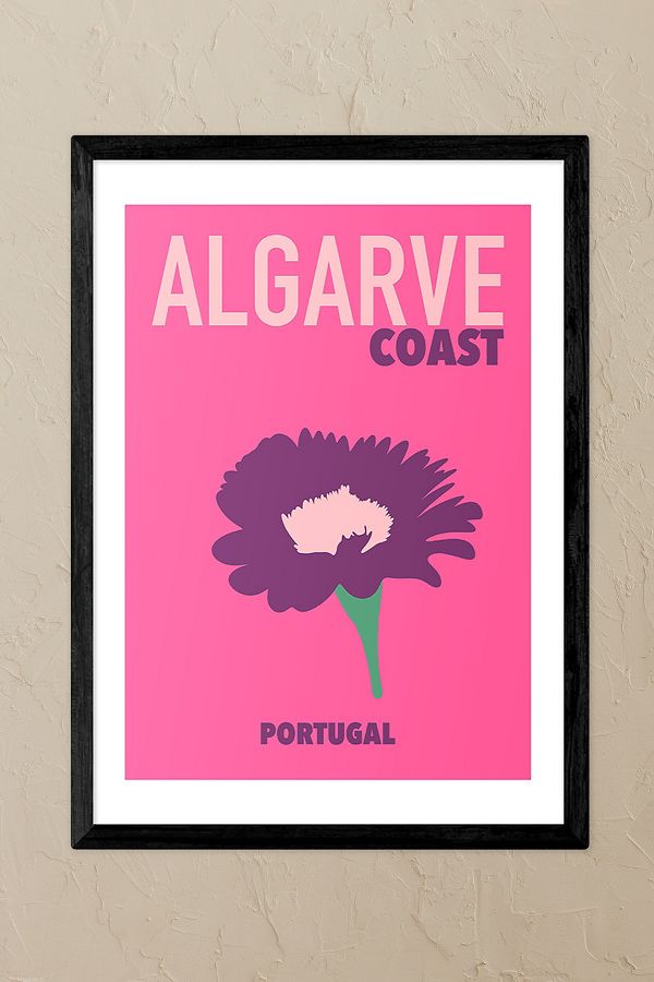 Slide View: 1: East End Prints Algarve Coast Portugal Black Framed Art Print