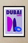 Thumbnail View 1: East End Prints Dubai Luxe UAE Black Framed Wall Art Print