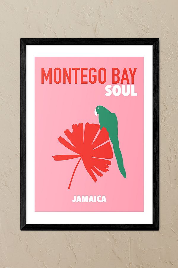 Slide View: 1: East End Prints Montego Bay Soul Jamaica Black Framed Art Print