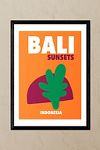 Thumbnail View 1: East End Prints Bali Sunsets Indonesia Black Framed Art Print